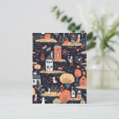Halloween Tower Poster Postkarte (Stehend Vorderseite)