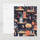 Halloween Tower Poster Postkarte (Vorne/Hinten)