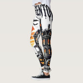 Halloween Tower Spooky Scene Leggings (Links)