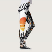 Halloween Tower Spooky Scene Leggings (Rechts)