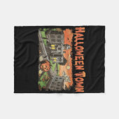 Halloween Town Est 1998 Halloween-Party Niedlich H Fleecedecke (Vorderseite (Horizontal))