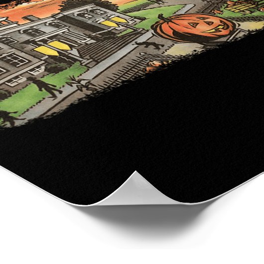 Halloween Town EST 1998 Halloween-Party Niedlich H Poster (Ecke)