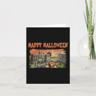 Halloween Town Funny Halloween Tower Kostüm für mi Karte
