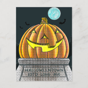 Halloween Town Postcard Postkarte