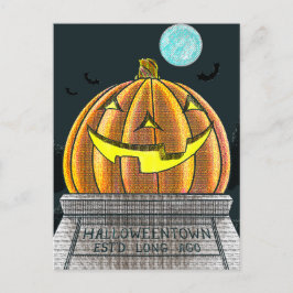 Halloween Town Postcard Postkarte