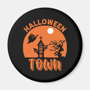Halloween Town - Spuk House & Pumpkin Magnet