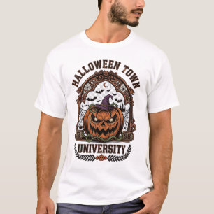 Halloween Town Universität Böser Kürbis Hexenhut B T-Shirt
