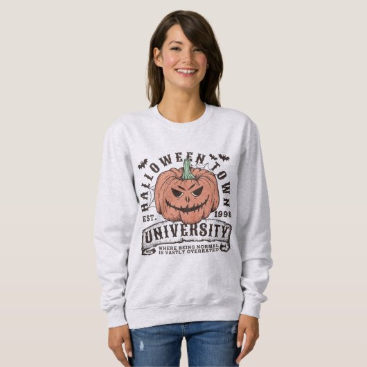 Halloween Town University Herbst unangenehme Saiso Sweatshirt (Vorne ganz)