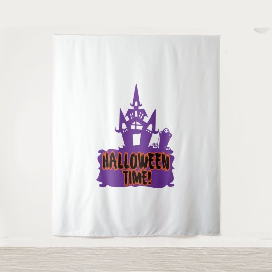 Halloween Town Wandteppich (Vorderseite)