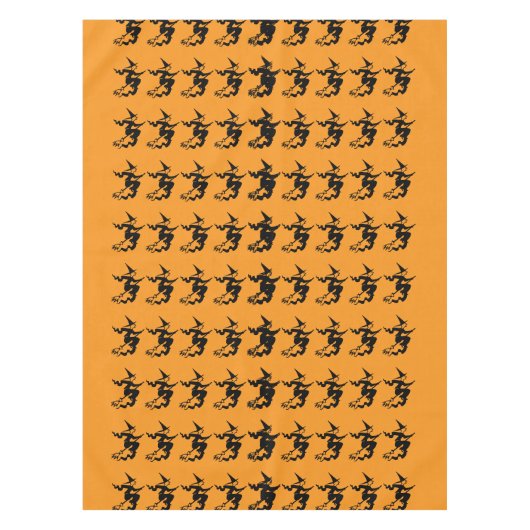 HALLOWEEN TRADITIONELLE WITCH TISCHDECKE (Vorderseite)