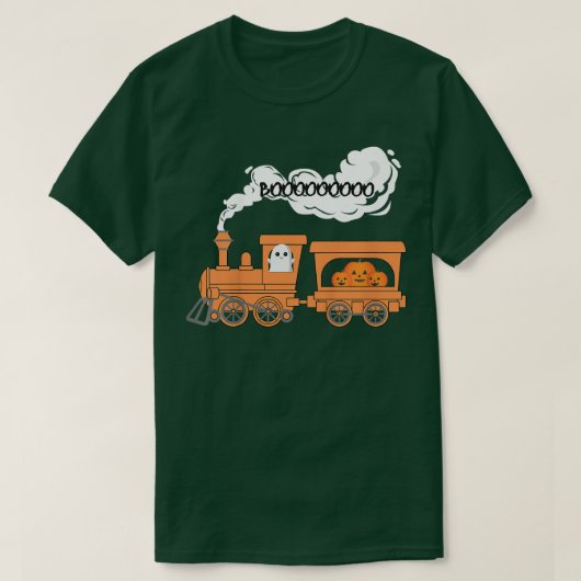 Halloween Train Boo Funny Ghost Pumpkin ToddlerBoy T-Shirt (Design vorne)