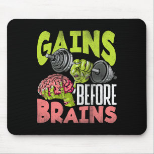 Halloween-Training Zombie-Gewichtheben-Erfolge Vor Mousepad