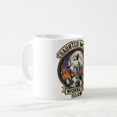 Halloween-Trainingshemd Haunted Hustle Gravur A Kaffeetasse (Vorderseite Links)