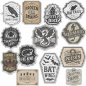 Halloween-Tränensortiment-Etiketten Aufkleber (Vorderseite)