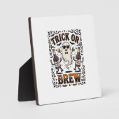 Halloween-Trank Trick oder Brauen Vintage Graviert Fotoplatte (Vorderseite)