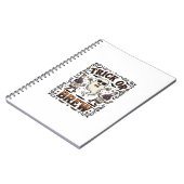 Halloween-Trank Trick oder Brauen Vintage Graviert Notizblock (Linke Seite)