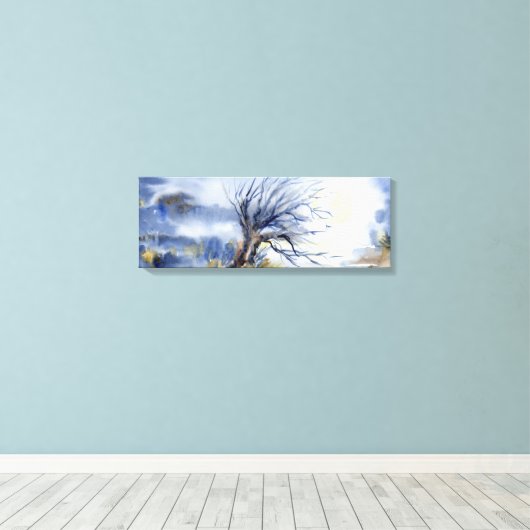 "Halloween Tree"-Canvas-Print Leinwanddruck (Insitu (Holzboden))