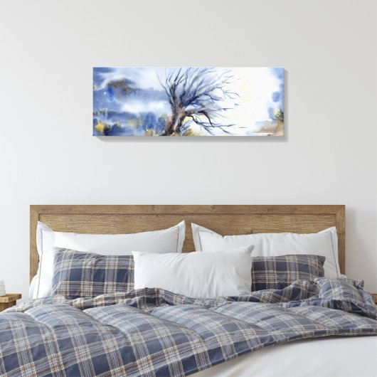 "Halloween Tree"-Canvas-Print Leinwanddruck (Insitu (Schlafzimmer))