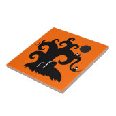 Halloween Tree Fliese (Seite)