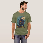 Halloween Tree House Black Cat Men-T - Shirt (Vorne ganz)