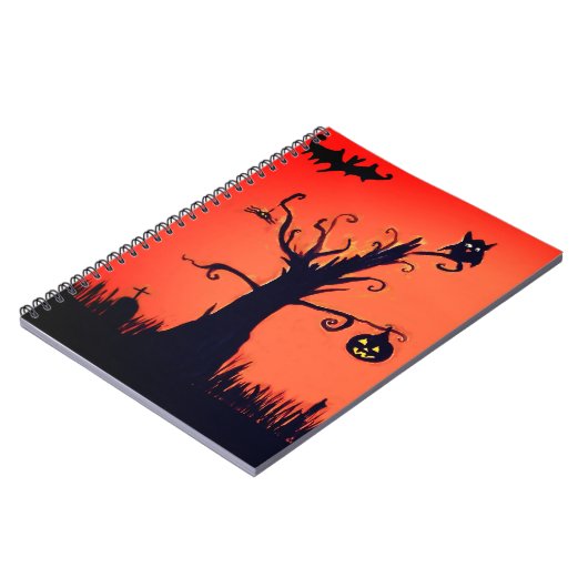 Halloween-Tree-Notebook Notizblock (Linke Seite)