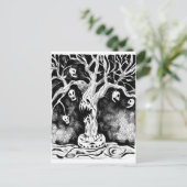 Halloween-Tree Postkarte (Stehend Vorderseite)