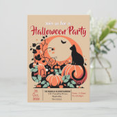 Halloween-Treffen Einladung (Stehend Vorderseite)