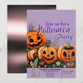 Halloween-Treffen Einladung (Vorne/Hinten)