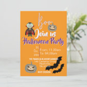 Halloween-Treffen Einladung (Stehend Vorderseite)