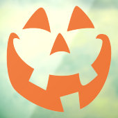 Halloween Trendy Lächeln Pumpkin Face Window Decal Fensteraufkleber (Blatt 3)