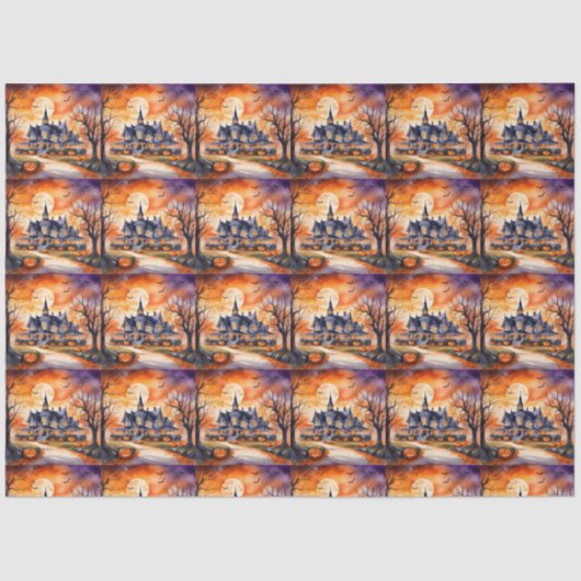 Halloween Trendy Pumpkin Autumn Collection Seidenpapier (Vorderseite)