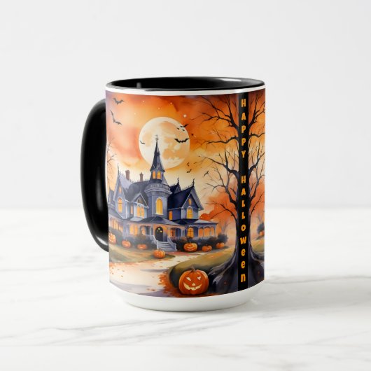 Halloween Trendy Pumpkin Autumn Collection Tasse (Vorderseite Links)