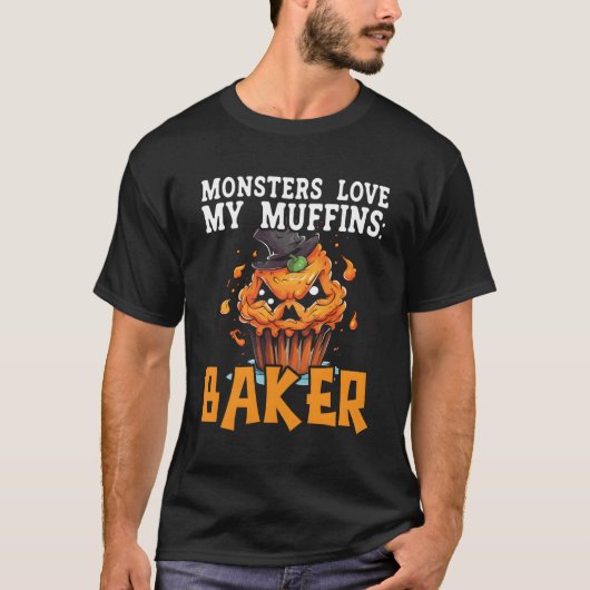 Halloween-Trick backen oder Bäckerchen backen Cupc T-Shirt (Vorderseite)
