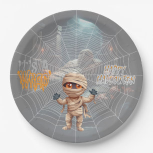Halloween-Trick der Leckerei Mummy's Lair Pappteller