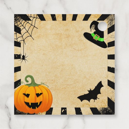 Halloween-Trick Geschenkanhänger (Rückseite)