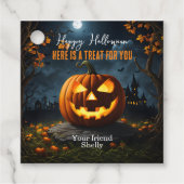Halloween-Trick Geschenkanhänger (Vorderseite)