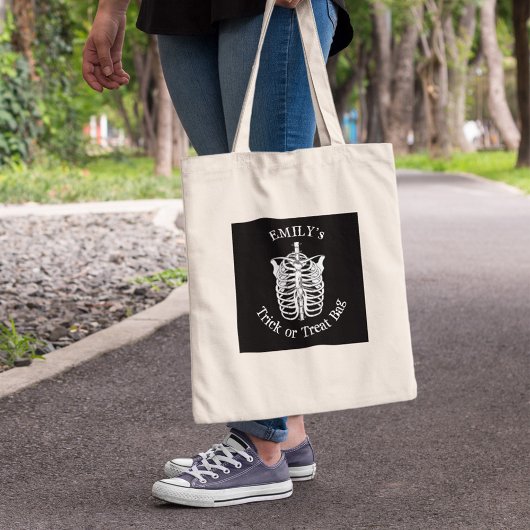Halloween Trick oder behandeln Beängstigende, spöt Tragetasche