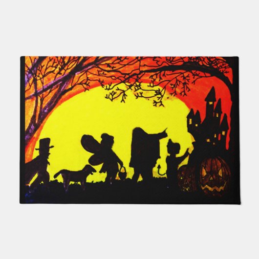 HALLOWEEN TRICK ODER BEHANDLER FUßMATTE (Vorderseite)