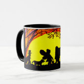 HALLOWEEN TRICK ODER BEHANDLER TASSE (Vorderseite Links)