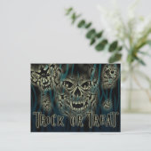 Halloween-Trick oder -Behandlung, individuell anpa Postkarte (Stehend Vorderseite)
