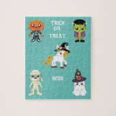 HALLOWEEN "TRICK ODER BEHANDLUNG KIDS PUZZLE PERSO (Vertikal)