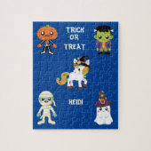 HALLOWEEN "TRICK ODER BEHANDLUNG KIDS PUZZLE PERSO (Vertikal)
