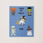 HALLOWEEN "TRICK ODER BEHANDLUNG KIDS PUZZLE PERSO (Vertikal)