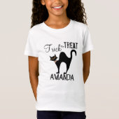 Halloween-Trick oder Behandlung Whimsikkatze T-Shirt (Vorderseite)