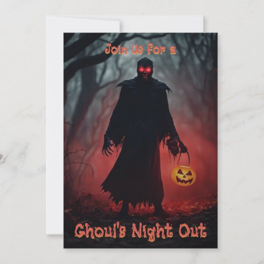 Halloween-Trick oder die Behandlung eines Spooky-G Einladung (Vorderseite)