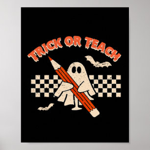 Halloween Trick oder Dozent Poster