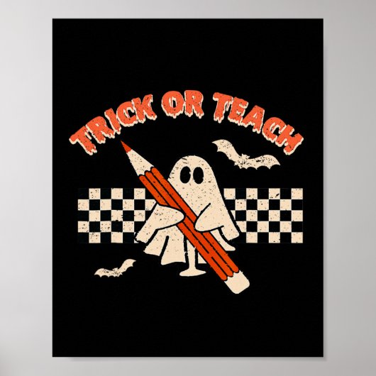 Halloween Trick oder Dozent Poster (Vorne)