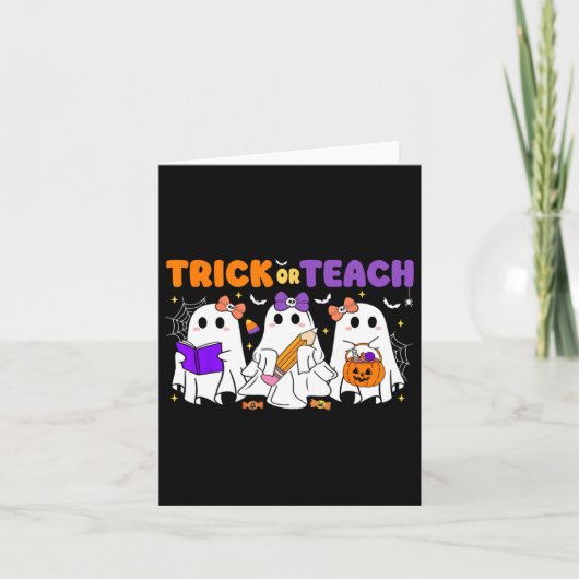 Halloween Trick oder Dozenten Karte (Vorderseite)