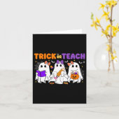 Halloween Trick oder Dozenten Karte (Gelbe Blume)