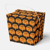 Halloween-Trick oder Kürbiskürbis-Gastgeschenk Geschenkschachtel (Rückseite)